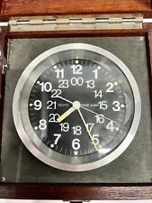 Authentic Marine Style Original TAMAYA, Chronometer Wooden Quartz Clock, JAPAN