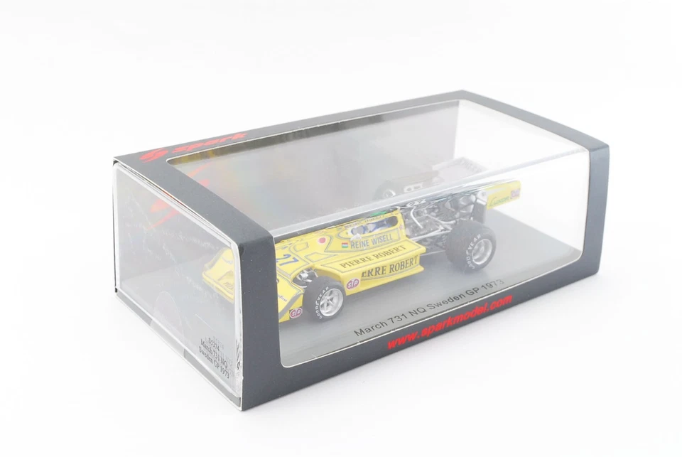 Spark 1/43 Scale S5374 March 731/Ford #27 Sweden GP 1973 - Reine Wisell S0017 - Image 1 of 4