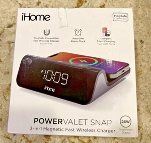 Nowa magnetyczna ładowarka przewodowa iHOME PowerValet Snap 3-w-1 iW23 - Zdjęcie 1 z 5