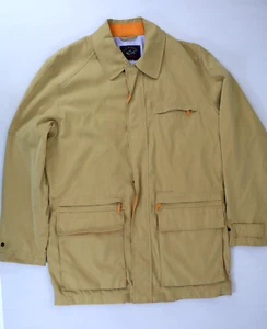 PAUL & SHARK Yachting Mens Light Jacket Coat Beige Size M EMW Shield Parka Khaki - Picture 1 of 10