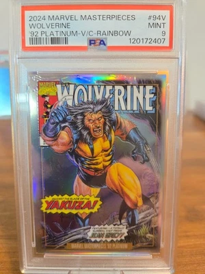 2024 Marvel Masterpiece 92 94-V Wolverine Rainbow PSA 9 LOSA FRESCA Foto 1 de 2
