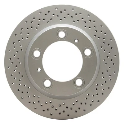 For Porsche Boxster 2005-2016 DFC 624-02044 GEOSPEC Drilled Rear Brake Rotor - Imagem 1 de 4