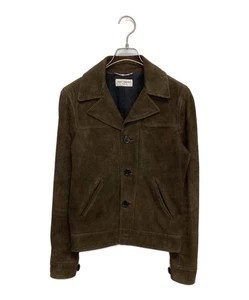 Trapper Suede Leather Jacket S Size Cotton Blend Men's Brown - Picture 1 of 10