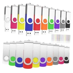 USB Flash Drive USB 2.0 Thumb Drives Bulk Memory Sticks Pendrives 8GB 50 Pack - Afbeelding 1 van 7