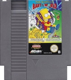 The Simpsons Bart Vs The World - Nintendo Entertainment NES Action Video Game