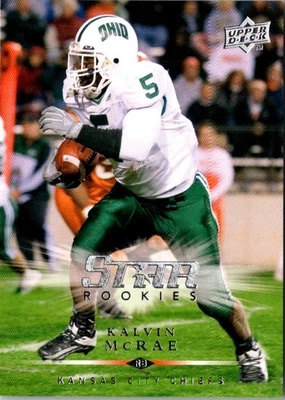 2008 Upper Deck Kalvin McRae #260 Kansas City Chiefs Football Card - Image 1 of 2