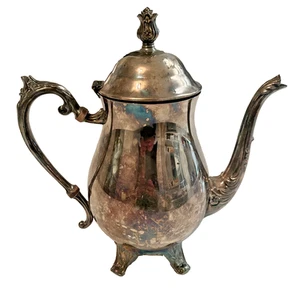 F B Rogers Silver Co 1883 Kaffee Teekanne versilbert - Bild 1 von 5