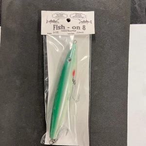 Señuelo de surf vintage Fish On 8 "Spook" 3 oz - Striper Plug personalizado - Imagen 1 de 6