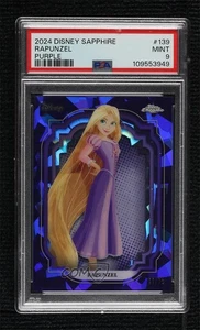 2024 Topps Chrome Sapphire Edition Disney Purple /15 Rapunzel #139 PSA 9 MINT - Picture 1 of 3