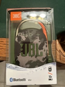 JBL Clip 4 Camouflage Portable Bluetooth Speaker New - Picture 1 of 3