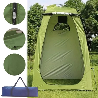 Pop Up Privacy Shower Tent Portable Outdoor Shower Tent Camp Toilet Rain Shelter - Image 1 of 4