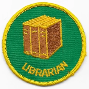 Bibliotecario 1972-1979 LIB-1-7-1 espalda de tela Boy Scout of America BSA - Imagen 1 de 2