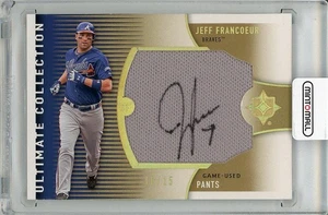 2008 Upper Deck Ultimate Jeff Francoeur Auto Game Used Pants /15 - Bild 1 von 2