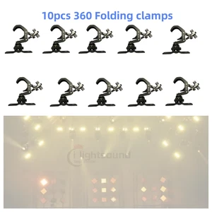 10pc Omega Stage Light hook Quick Installation Clamps 360 Folding Light Clamps - Picture 1 of 4