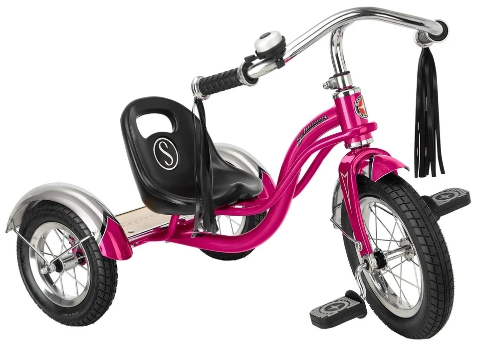 Schwinn Roadster Kids Tricycle, Classic Tricycle, Bright Pink - Image 1 of 4