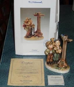 RARE "Crossroads" Goebel Hummel Figurine #331 TMK6 With Box - HALT SIGN DOWN! - Picture 1 of 3
