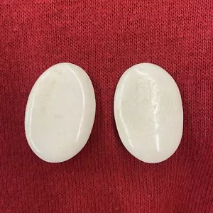 Pendientes VIntage Gerda Lynggaard DINERO ¿hueso crema blanco con clip? ¿Cuerno? - Imagen 1 de 13