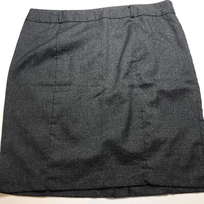 Falda Roz & Ali para mujer 18 Plus gris oscuro escamas metálicas corpcore oficina carrera Foto 1 de 4