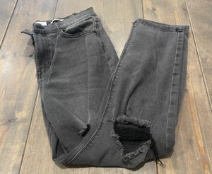 RE generation By Celebrity Pink Mindful Women’s Gray High Rise Ripped Jeans 9/29 - Picture 1 of 9