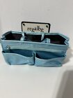 Your Ease only  Bag Organizer Purse Liner Travel Insert  Shiny Turquoise
