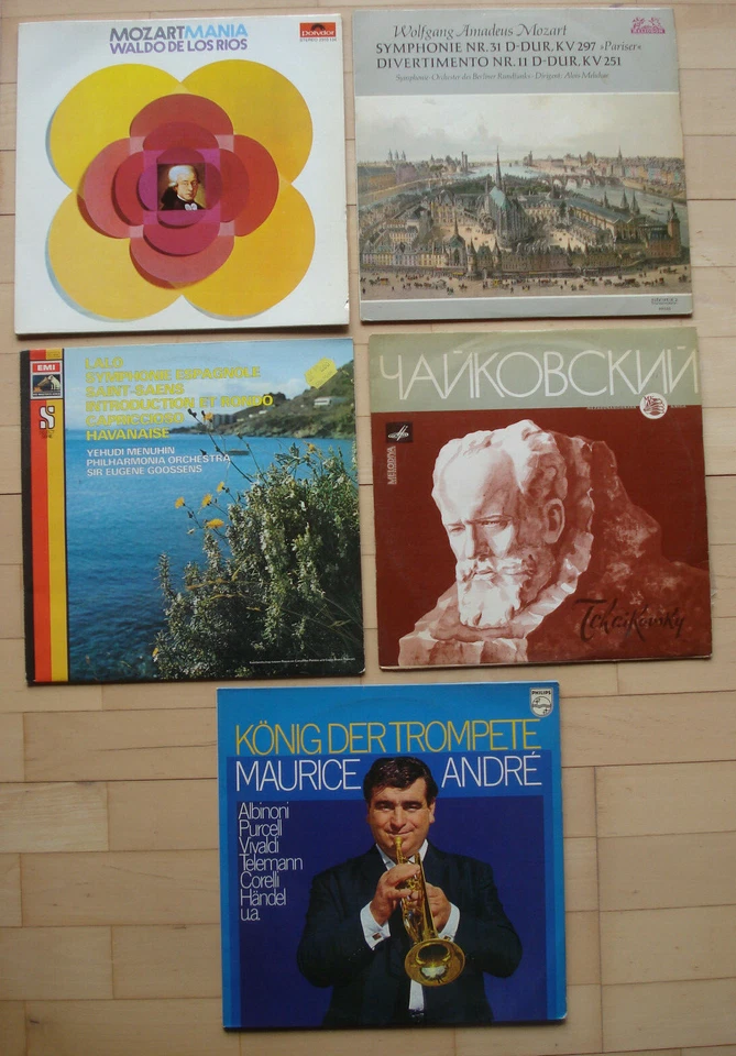 Sammlung Schallplatten Klassik:MOZART LALO SAINT-SAENS TCHAIKOWSKY VIVALDI usw.  - Bild 1 von 1