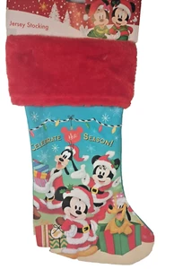 Disney Goofy Pluto Mickey Minnie Navidad 16 pulgadas Medias Rojo Top - Imagen 1 de 4