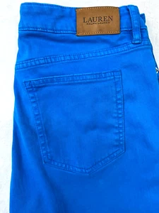 Lauren by Ralph Lauren Damengröße 12 Türkis Premier Skinny Cropped Jeans - Bild 1 von 12