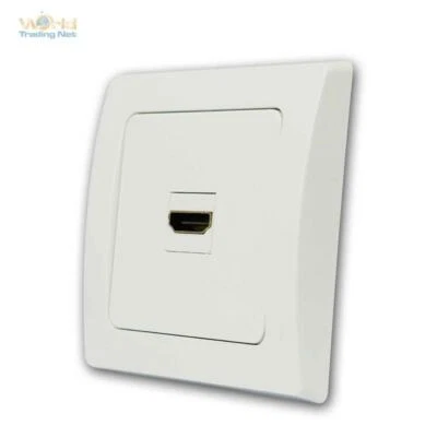 DELPHI HDMI™-Dose, weiß, UP, HDMI™-Buchse auf Buchse Verbindungsdose unterputz - Bild 1 von 4
