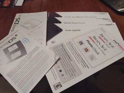 NINTENDO DSi xl - MANUAL DE OPERACIÓN + GUÍA DE INICIO RÁPIDO lote DS lite Ds ware Foto 1 de 4