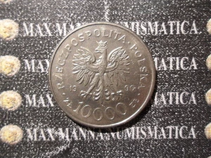 POLONIA 10000 ZLOTYCH COPPER NICKEL 1990 COD. POLONIA-24 - Picture 1 of 1