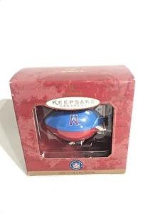 NEW Hallmark Keepsake Christmas Ornament HOUSTON OILERS NFL Football Blimp 1997 - Picture 1 of 3
