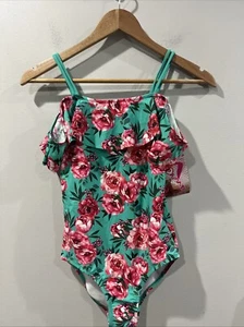 Kanu Surf Swimsuit Girls Size 14 One piece ' Peggy Off Shoulder - Picture 1 of 4