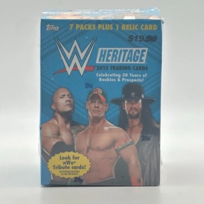 2017 Topps Wwe Patrimonio Wrestling Esclusivo Fabbrica Sigillato Blaster - Immagine 1 di 2