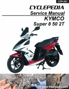 KYMCO Super 8 50 2T Scooter Service Manual Printed - Picture 1 of 1