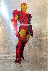 2016 Galvanized Steel 24" Marvel Ultimate Iron Man Wall Art Edge Home Products - Picture 1 of 13