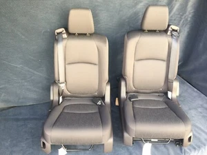 2020 2019 2018 Honda Odyssey 2nd Row Bucket Seats Mocha Cloth - Picture 1 of 2