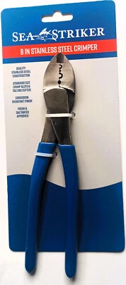 Sea Striker SS80SC 8 Inch Stainless Steel Crimper Crimping Fishing Pliers