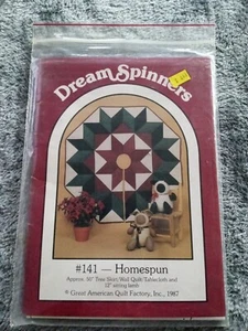 VTG (1987) Dream Spinners Wall Quilt Pattern HOMESPUN #141 Tree Skirt/Tablecloth - Picture 1 of 3