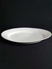 Grand plat de service ancien ovale porcelaine blanc Old porcelain dish