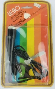 LE-BO ~ Dynamic Cassette Microphone 200 Ohm Impedence ~ Vintage ~ New Old Stock - Picture 1 of 2