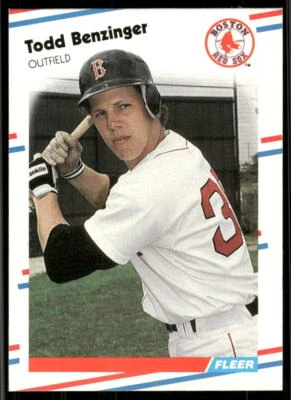 1988 Fleer #344 Todd Benzinger - Image 1 of 2