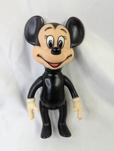 Disney Mickey Mouse Squeak Toy Figure 7.5 Inch Vintage Japan - Picture 1 of 10