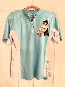 Xcel Women's Sz Large. Blue Stretch UPF 50 Blue Stretch Short Sleeve Rash Guard - Picture 1 of 8