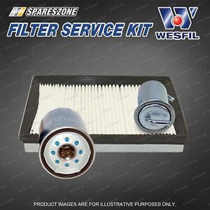 Wesfil Oil Air Fuel Filter Service Kit for Kia Carnival Van KV II 2.5 V6 99-07