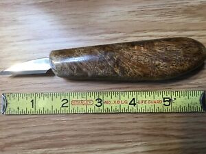 Wood carving knife.With Marblewood  handle 1 1/2" blade by Tom Ellis    Sharp