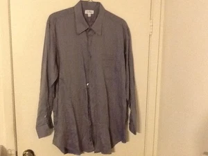 Shirt Paul Fredrick Shirt Paul Fredrick 17-1/2 x34 buttons hidden under collar - Picture 1 of 3