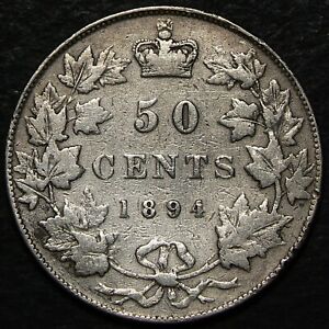 1894 Canada 50 Cents Silver KM#6 #22235