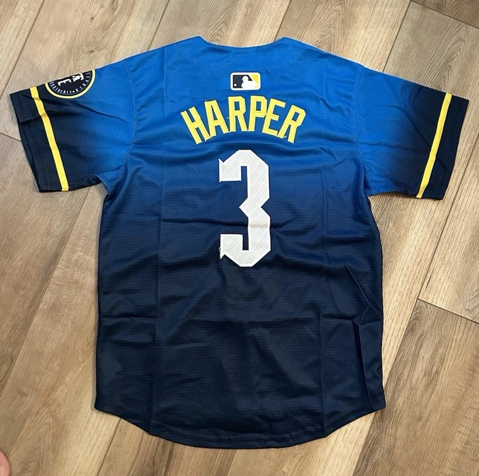 Bryce Harper #3 Philadelphia Phillies Philly City Jersey Stitched YOUTH MED