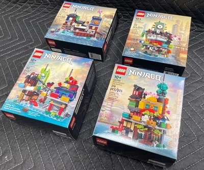 Lego Micro NINJAGO City Complete Set Lot Of 4 - 40703 40704 40705 40706 - Image 1 of 4