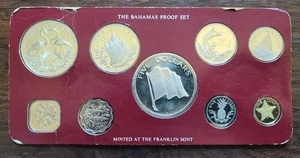1976 Bahamas Silver Proof Set Franklin Mint - Picture 1 of 2